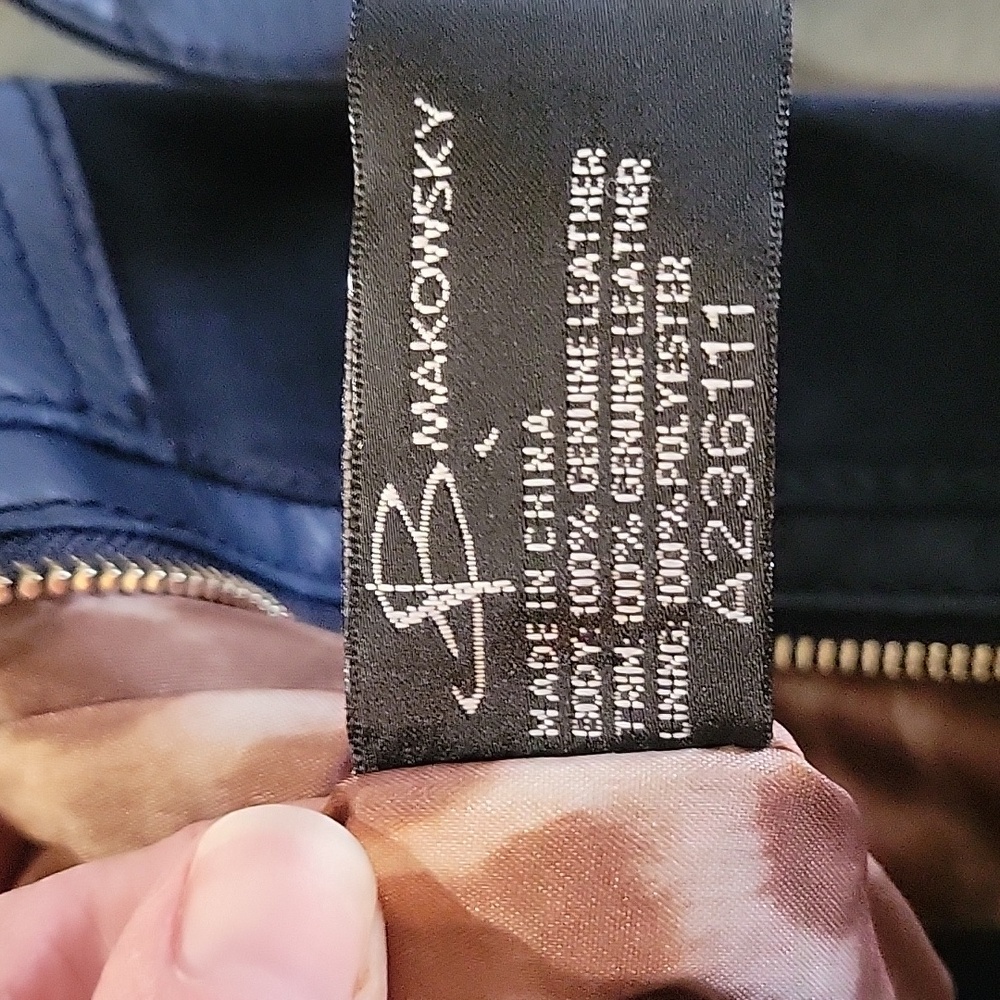 B. Makowsky Leather And Suede Bag - Picture 11 of 16